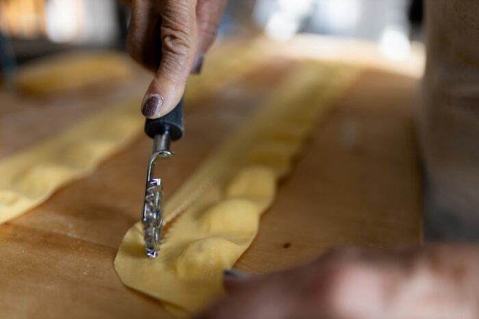 Pasta snijden